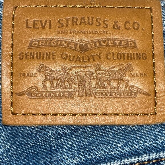 LEVI'S RE-RELEASE BIG E BAGGY DAD ULTRA WIDE LEG BLUE DENIM JEANS  EUC - W25 L32 - Picture 9 of 11